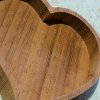 Cofanetto a forma di cuore in legno massello